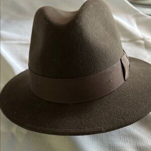 Classic Brown Fedora Hat